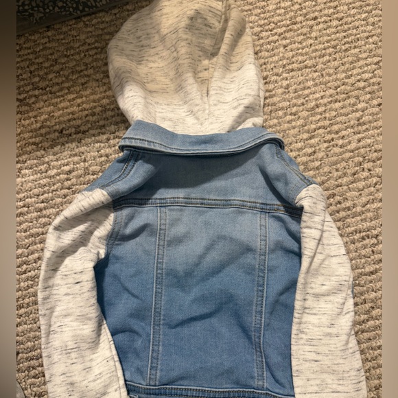 Cat & Jack Blue Denim Jacket with Kitty Hood - Picture 3 of 3